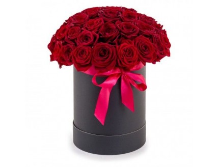 Купить букет - Цветы в коробке «Антрацит» с доставкой по Первоуральску в интернет магазине - FLOVERMIXC.RU | по выгодной цене