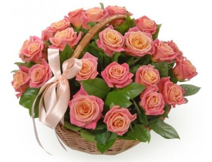 Заказать букет - Цветы в корзине «Корзина из 25 роз» с доставкой по Первоуральску в интернет магазине - FLOVERMIXC.RU | по выгодной цене